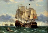 Tudgay, Frederick - The Battleship Trafalgar